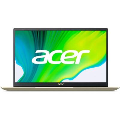 Ultrabook Acer 14'' Swift 3X SF314-510G, FHD IPS, Procesor Intel Core i5-1135G7 (8M Cache, up to 4.20 GHz), 8GB DDR4, 512GB SSD, Intel Iris Xe MAX, Win 10 Pro, Safari Gold
