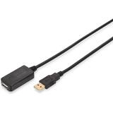 Cablu Assmann DIGITUS Repeater cable USB2 extension cable with ampilier 5m