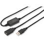 Cablu Assmann DIGITUS USB 2.0 Repeater Cable 15m USB A male / A female