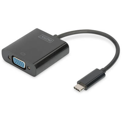 Adaptor Assmann DIGITUS USB Type-C to VGA Full HD 1080p cable length: 19.5cm black