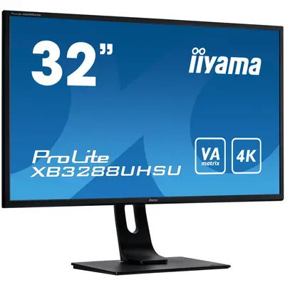 Monitor IIyama ProLite XB3288UHSU-B1 31.5 inch 3 ms Negru FreeSync 60 Hz
