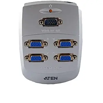 Accesoriu Retea ATEN 4-Port Video Splitter Video-In 1x HDB-15 Male Out 4x HDB-15 Female