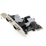 Controller server Gembird SPC-22 PCI Express card > 2x serial low profile