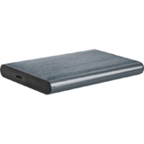 HDD/SSD Drive enclosure 2.5inch with USB Type-C port USB 3.1 brushed aluminum grey