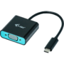Adaptor iTec USB-C VGA Adaptor 1920 x 1080p/60 Hz 1x VGA Full HD compatibil cu TB3