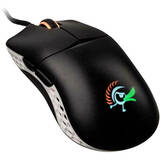 Mouse Ducky Gaming Feather Black & White Omron Switches