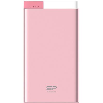 SILICON-POWER S55 Power Bank 5000mAH, microUSB, Lightning, Pink