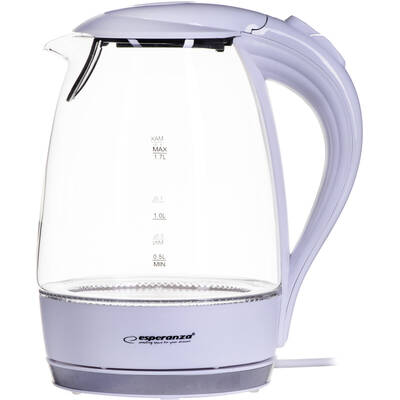 Esperanza EKK011W Electric kettle 1.7 L White, Multicolor 2200 W