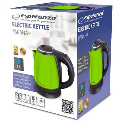 Esperanza EKK028G Electric kettle 1 L Black/ Green