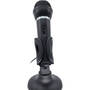 Microfon Gembird Condenser with desk-stand black