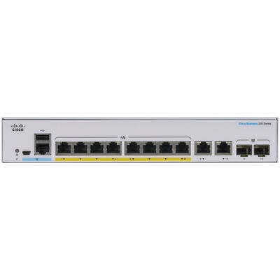 Switch Cisco Gigabit CBS250-8FP-E-2G