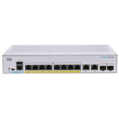 Switch Cisco Gigabit CBS350-8FP-E-2G