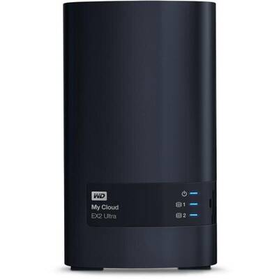 Network Attached Storage My Cloud EX2 Ultra NAS 24TB personal cloud stor. incl WD Red Drives 2-bay Dual Gigabit Ethernet 1.3GHz CPU DNLA RAID1 NAS RTL