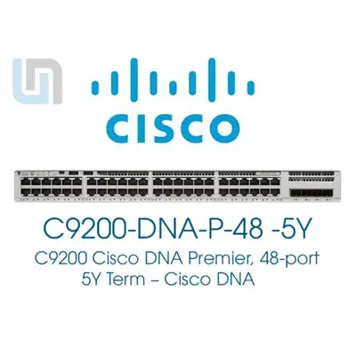 Software Securitate Cisco C9200 Dna Premier 48-port 5 year term license