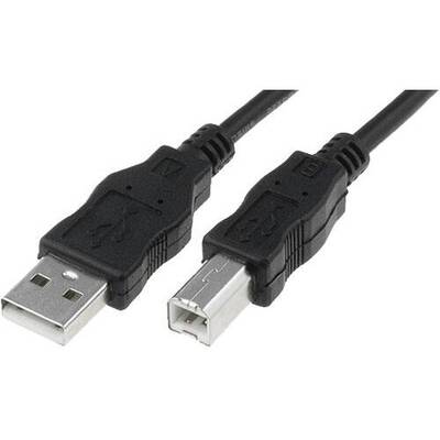 Adaptor Assmann USB 2.0 connection cable type A - B M/M 0.5m USB 2.0 conform bl