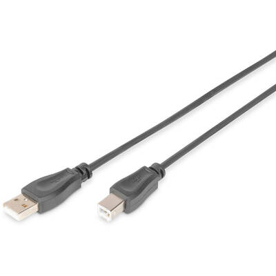 Adaptor Assmann USB 2.0 connection cable type A - B M/M 1.0m USB 2.0 conform bl