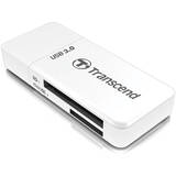 Card Reader Transcend USB 3.1 Gen 1 SD/microSD, white