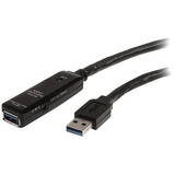 Assmann Extension Cable USB 3.0 SuperSpeed Type USB A/A M/F active black 10m