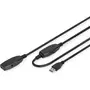 Assmann Extension Cable USB 3.0 SuperSpeed Type USB A/A M/F active black 15m