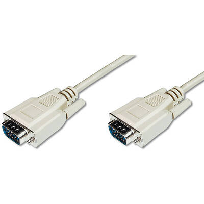 Assmann VGA Monitor connection cable HD15 M/M 1.8m 3CF/4C be