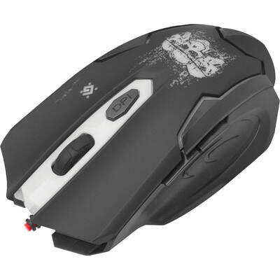 Mouse Defender Skull GM-180L Ambidextrous USB Type-A Optical 3200 DPI