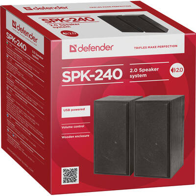 Boxe Defender SPK-240 Black Wired 6 W