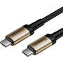 Cable USB-C 3.1 Baseus Cafule PD 10Gbps 100W 4K 1m (black and gold)