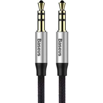 Audio Cable Mini Jack 3,5mm AUX Baseus Yiven 1m (black & silver)