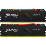 Memorie RAM Kingston FURY Beast RGB 16GB DDR4 3600MHz CL17 Dual Channel Kit