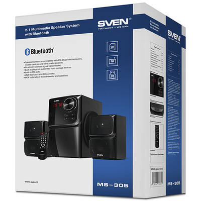 Boxe SVEN MS-305 40W SPEAKERS 2.1 USB, FM, BLUETOOTH