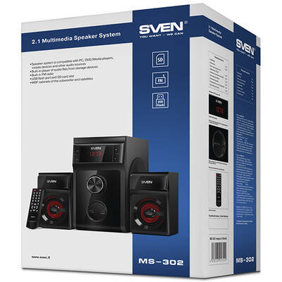 Boxe SVEN MS-302 40W USB, RADIO FM, SPEAKERS 2.1