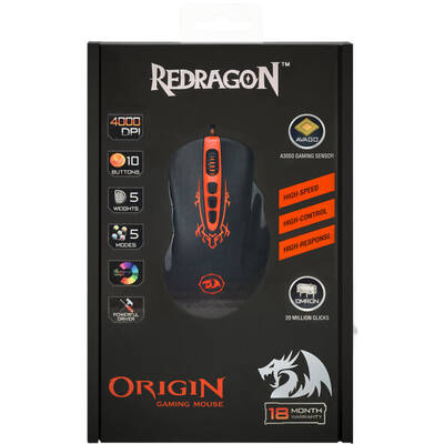 Mouse Redragon Origin USB Type-A Optical 4000 DPI