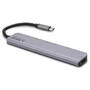 Hub USB SAVIO AK-47 MULTIFUNCTIONAL USB Type C 7IN1 HUB HDMI, SD & TF CARD, USB 3.0, USB 3.0 Type C  Grey