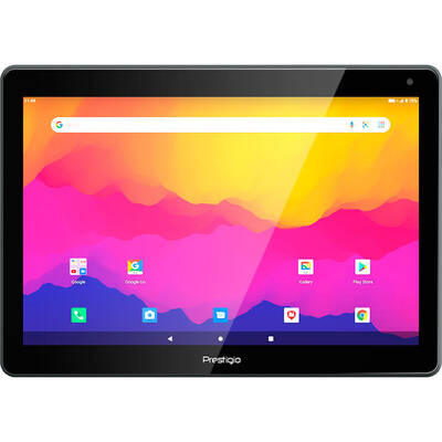 Tableta Prestigio Muze, 10.1 inch Multi-Touch, Quad Core 1.4Ghz, 2GB RAM 16GB flash, Wi-Fi, Bluetooh, 4G, Android 10 Go Edition, Dark Grey