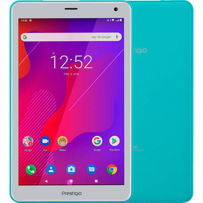 Tableta Prestigio Q Pro, 8 inch Multi-Touch, Quad Core 1.4GHz, 2GB RAM 16GB flash, Wi-Fi, Bluetooth, 4G, Android 9, Mint