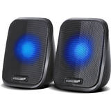 AC835 2.0 Stereo Speakers With LED Backlighting For PC Laptop Smartphone
