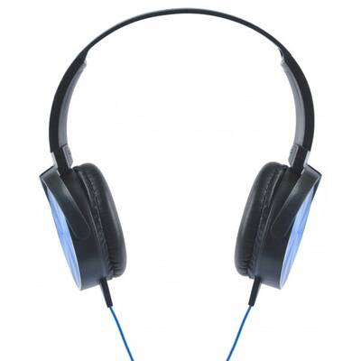 Casti Over-Head Rebeltec MONTANA BLUE HEADPHONES (MICROPHONE)
