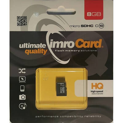 Card de Memorie IMRO 10/8G memory card 8 GB MicroSDHC Class 10