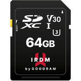 Card de Memorie GOODRAM CARD MSDXC 64GB IRDM UHS I U3 A2 + ADAPTER