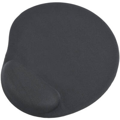 Mouse pad Gembird gaming, cauciuc si gel, 240 x 220 x 4 mm, negru, "MP-GEL-BK"