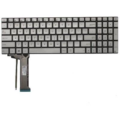 Tastatura Asus N551JW iluminata US argintie