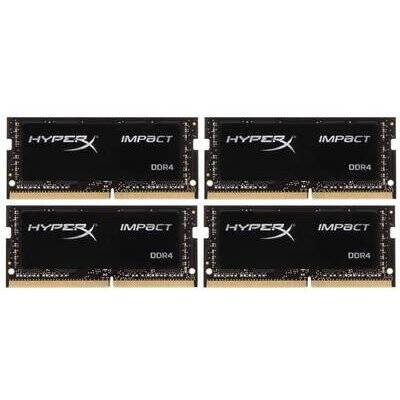 Memorie Laptop Memorie Laptop HyperX Impact, 16GB, DDR4, 2400MHz, CL15, 1.2v, Quad Channel Kit - Desigilat