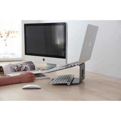 Accesoriu Laptop POUT Aluminium laptop stand EYES 4 metal gray