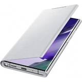 Galaxy Note 20 Ultra (N985) - Husa tip Flip LED View Cover, Alb argintiu