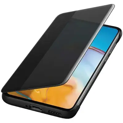 Huawei P40 - Husa Smart Flip tip "View Cover" - Negru