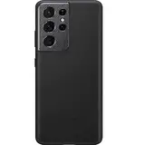 Galaxy S21 Ultra (G998) - Capac protectie spate Leather Cover - Negru