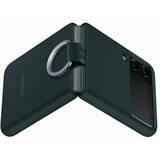 Galaxy Z Flip 3 (F711) - Capac protectie spate "Silicone Cover" cu inel - Verde