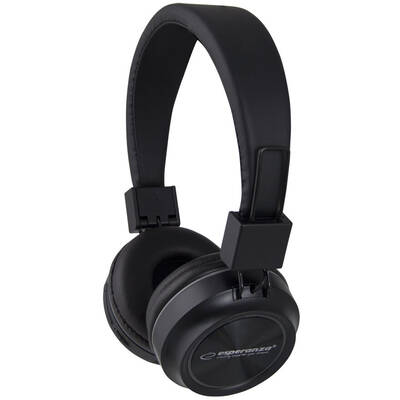 Casti Bluetooth Esperanza EH219 Bluetooth RGB headphones Headband, Black