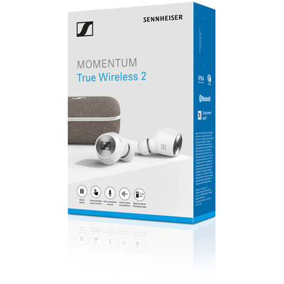 Casti Bluetooth Sennheiser MOMENTUM True Wireless 2 Earbuds - White Headphones In-ear USB Type-C Bluetooth