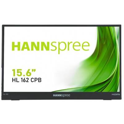Monitor HANNSPREE HL162CPB Portable, 15.6", 1920 x 1080, 16:9, 250 cd/m, 15 ms,  USB Type-C, HDMI